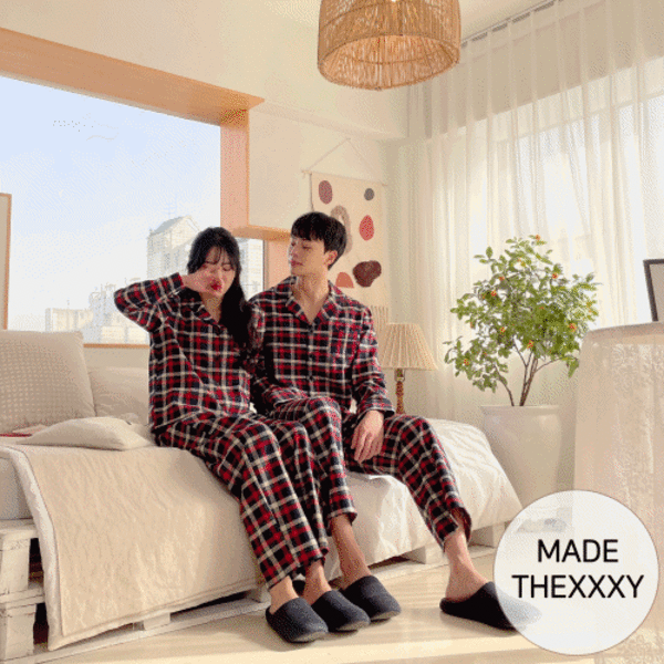 [자체제작]XXXY Check Pajama PT (2color) #1114