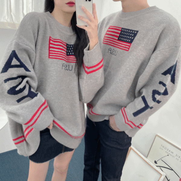United State Overfit Knit (2Color) #1080