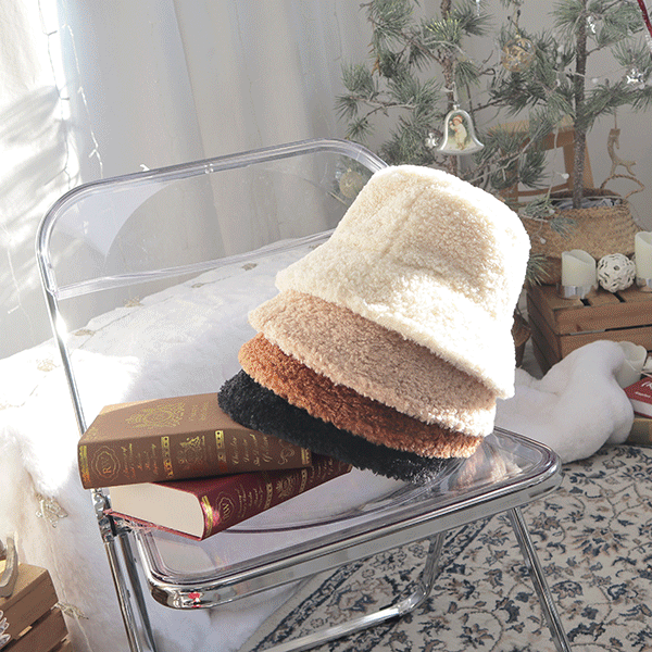 Cozy Wool of Sheep Bucket Hat (4color) #1100
