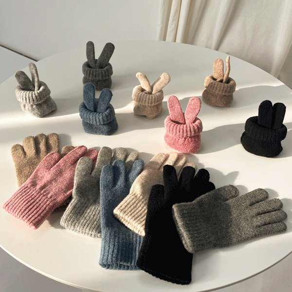 Warmth Fur Gloves (7color) #1342