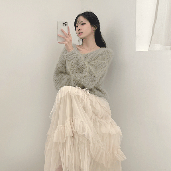 THEXXXY - 더엑스, Bloom 蛋糕裙 SK (2color) #1674