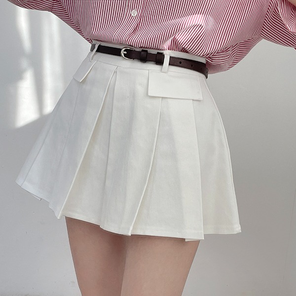 THEXXXY - 더엑스, 假口袋A字褲裙 (3color) #1788