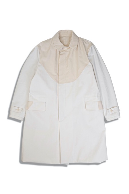 twobuildershouse[투빌더스하우스]white cotton signiture front overcoat