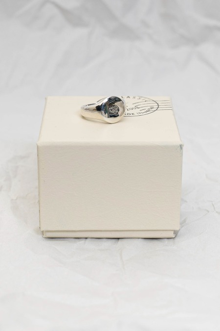 PORTER CLASSIC[포터클래식]Love &amp; Peace Silver Signet Ring
