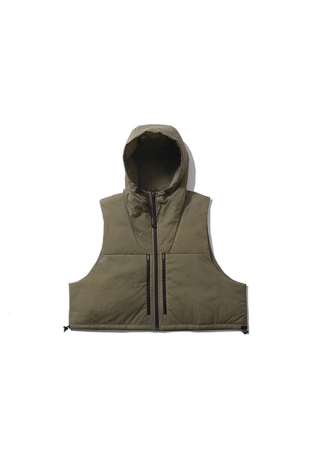 MOIF[모이프]Hooded Crop Vest