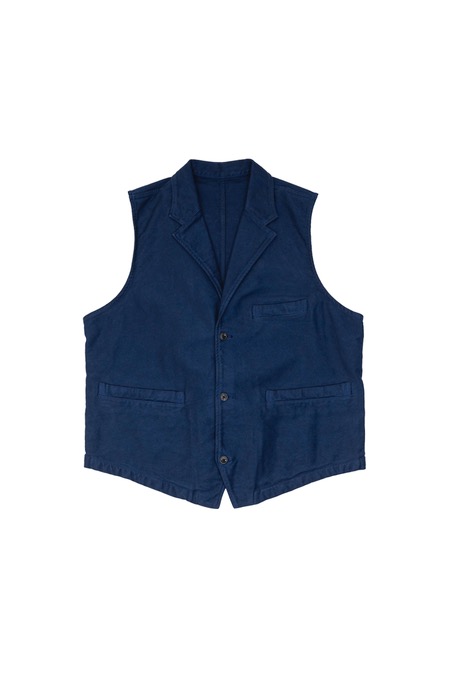 PORTER CLASSIC[포터클래식]Moleskin Modigliani Collar Vest