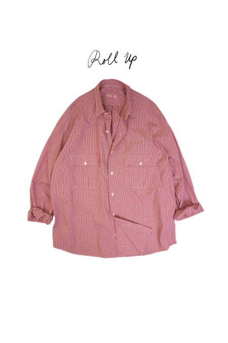 PORTER CLASSIC[포터클래식]Roll Up New Gingham Check Shirt