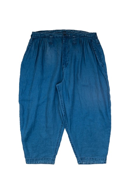 PORTER CLASSIC[포터클래식]Indigo Linen Bebop Pants