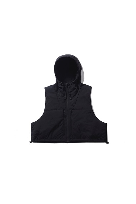 MOIF[모이프]Hooded Crop Vest