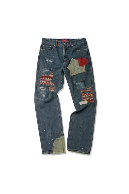 Kusneuf[쿠스너프]Carpetter Patch Jeans