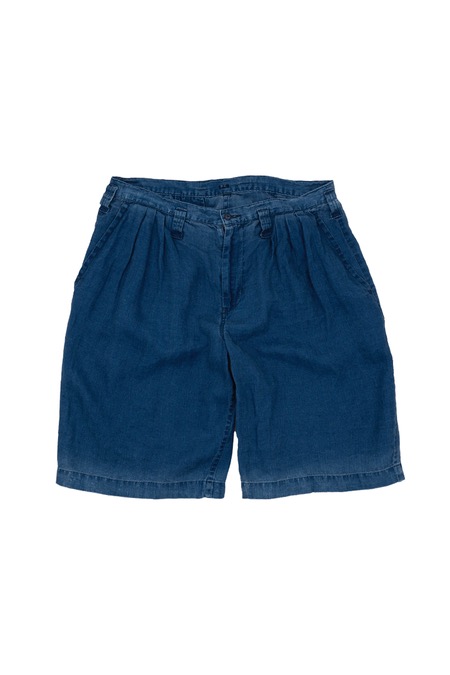 PORTER CLASSIC[포터클래식]Indigo Linen Bebop Shorts