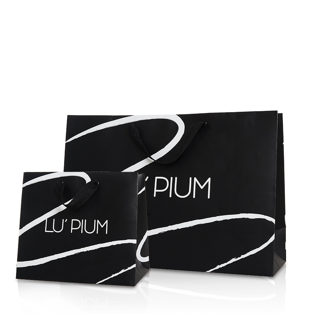 LU PIUM BLACK LINE TOUCH BAG (BIG/SMALL)쇼핑백