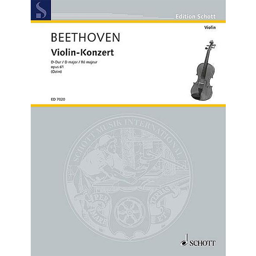 [할인] 베토벤 바이올린 콘체르토 D 메이저 (에디터: 이고르 오짐) - 바이올린 솔로
