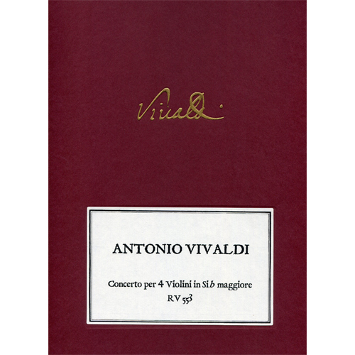 에이알에스: 비발디 - RV 553 4대의 바이올린을 위한 Bb 콘체르토