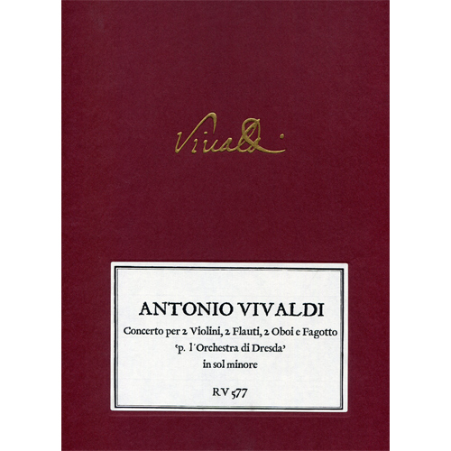 에이알에스: 비발디 - 바이올린 콘체르토 G 마이너 RV 577 &#039;드레스덴의 오케스트라를 위한&#039;&#039;