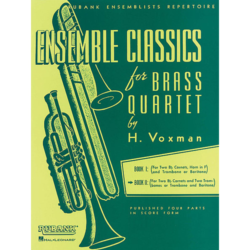 브라스 콰르텟을 위한 앙상블 클래식 - Volume 2 - 2 코넷(트럼펫),과 2 트럼본(Trombone and Baritone B.C)