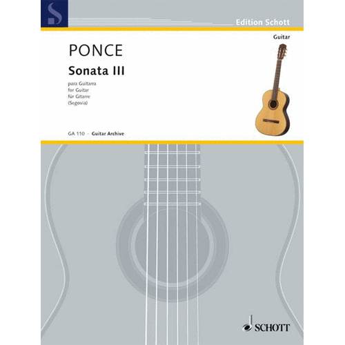 폰세 - 기타를 위한 소나타 3번(2017 서울대 수시)/ 클래식기타