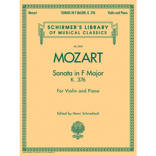 모차르트 바이올린 소나타 F 장조, K376 - 바이올린/피아노