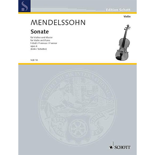 멘델스존 바이올린 소나타 in F minor, Op. 4