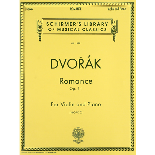 드보르작 로망스 in F Minor , Op. 11 - 바이올린/피아노 [50482590]