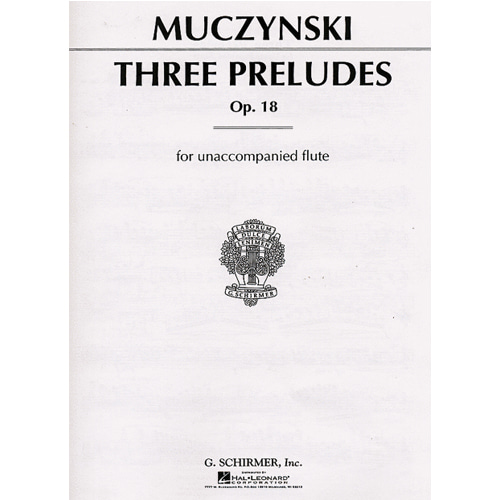 무친스키 3 프렐류드, Op. 18 - 플루트 솔로