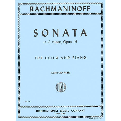 라흐마니노프 첼로 소나타  in G minor, Op. 19