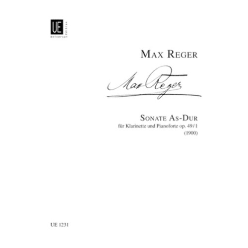 레거 클라리넷 소나토 Op. 49 No. 1 in Ab Major - 클라리넷/피아노