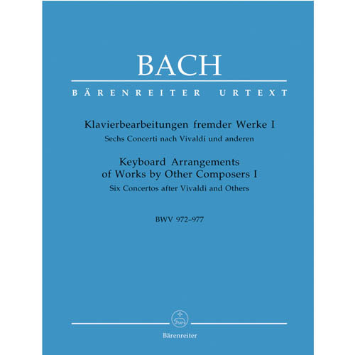 바하 Keyboard Arrangements of Works by Other Composers I BWV 972-977