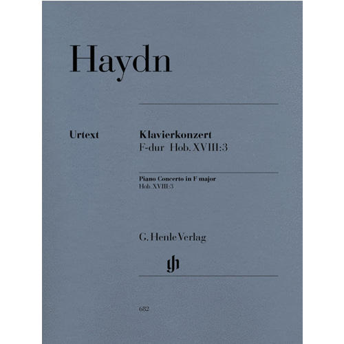 하이든 피아노와 오케스트라를 위한 콘체르토  F major Hob. XVIII:3 피아노와 스트링 콰르텟을 위한 에디션