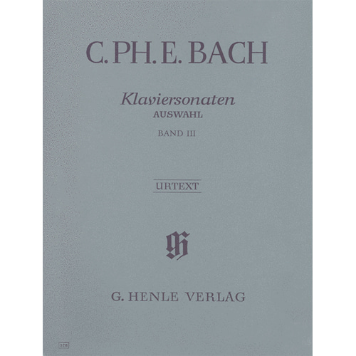 카를 필리프 에마누엘 바흐 엄선된 피아노 소나타 - Volume III