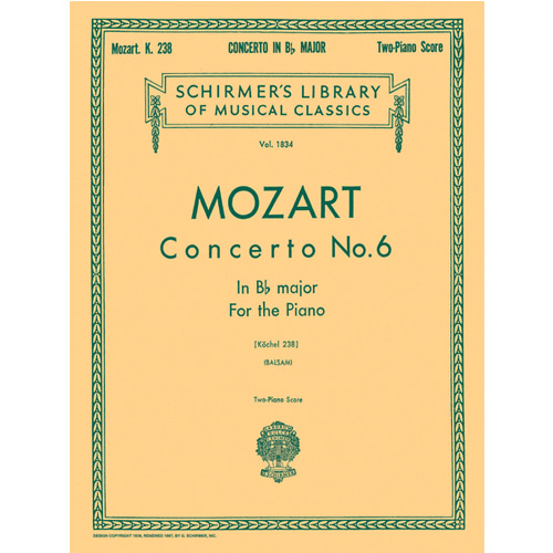 모차르트 피아노 콘체르토 No. 6 in Bb, K.238
