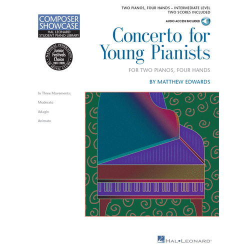 메튜 에드워즈 젊은 피아니스트를 위한 콘체르토 / CD 포함