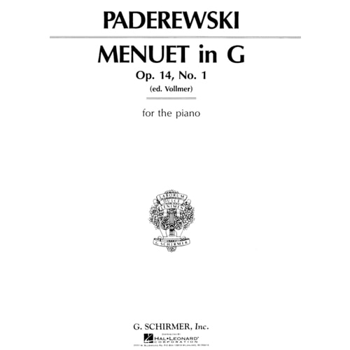 이그나치 파데레프스키 미뉴에트  in G, Op. 14, No. 1
