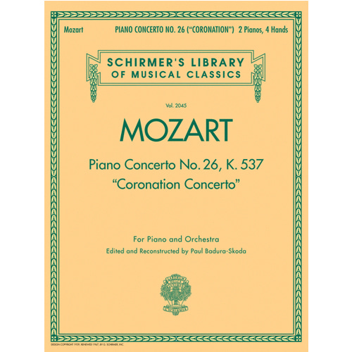 모차르트 - 피아노 콘체르토 No. 26, K. 537 (대관식 콘체르토)