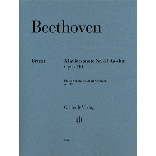 베토벤 - 피아노 소나타  No. 31 in A Flat Major Op. 110