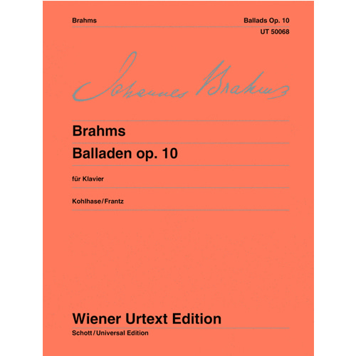 브람스 - 피아노를 위한 발라드  Op. 10