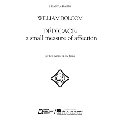 윌리엄 볼컴 Dedicace - A Small Measure of Affection (1피아노, 4핸즈)