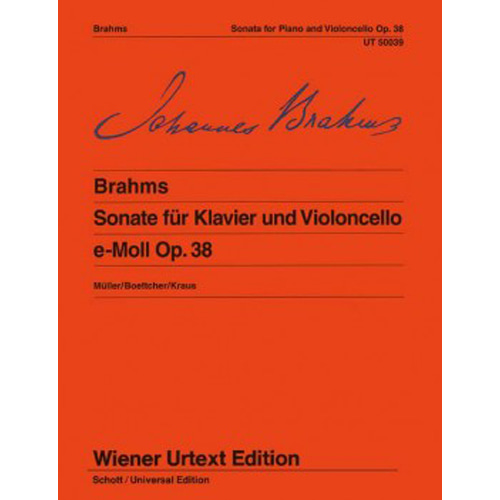 브람스  - 첼로 소나타  Op. 38