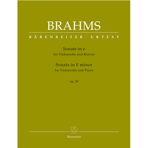 브람스 - 첼로와 피아노를 위한 소나타  E minor op. 38