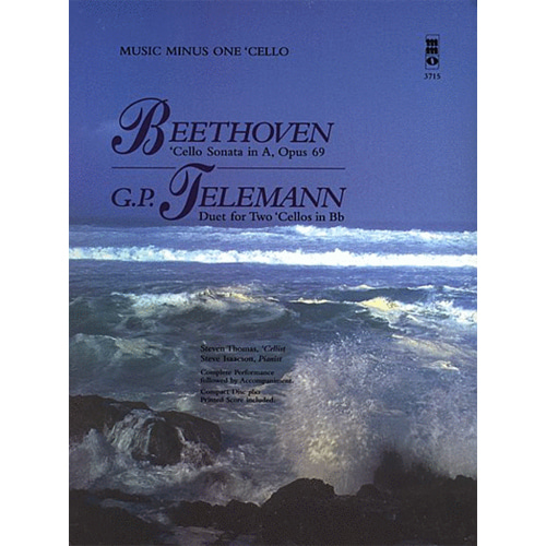 베토벤 - 첼로 소나타  in A, Op. 69; 텔레만 - 2첼로를위한 듀엣 in Bb / CD 포함