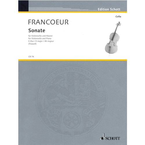 프랑코어 - 첼로와 피아노를 위한 소나타  E Major