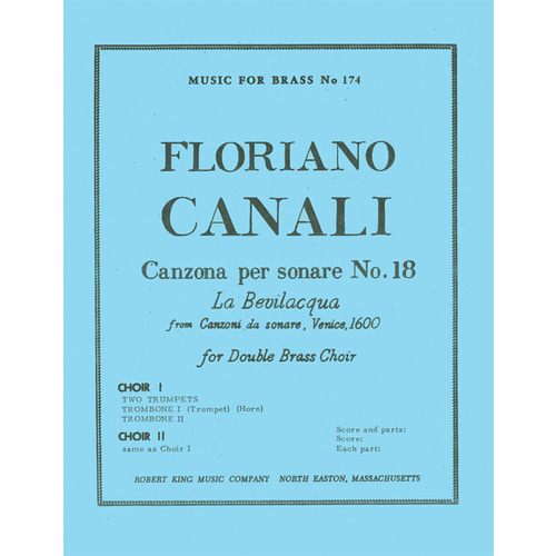 플로리아노 카날리 - 소나타를 위한 칸초나 No.18 (브라스 앙상블 8 Or More)