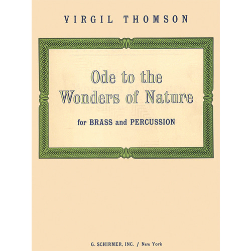 버질 톰슨 - Ode To The Wonders Of Nature - 브라스 &amp; 퍼쿠션 - 완성집
