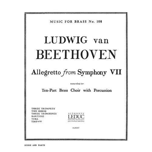 베토벤 - 알레그레토(from Symphony No.7)  (브라스 앙상블 8 Or More)