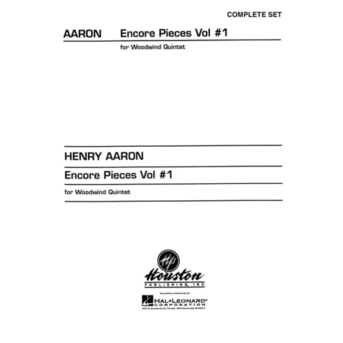헨리 애런 - 목관 5중주(퀸텟)를 위한 앵콜 소품 완성집 Volume 1 스코어와 파트보