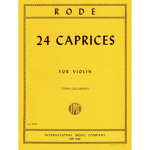 로드 바이올린 24 카프리스