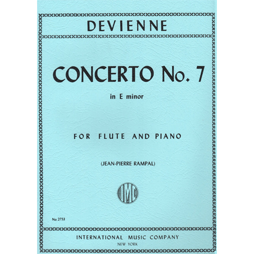 드비엔느 플루트 콘체르토 No. 7 in E 마이너 - 플루트&amp;피아노 (Rampal)