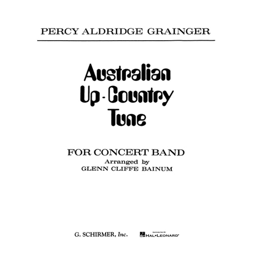 퍼시 그레인저 - Australian Up-Country Tune 스코어와 파트보