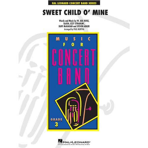 건즈 앤 로지스  - Sweet Child o&#039; Mine 콘서트밴드 스코어와 파트보