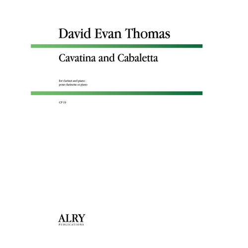 토마스- Cavatina and Cabaletta for Clarinet and Piano